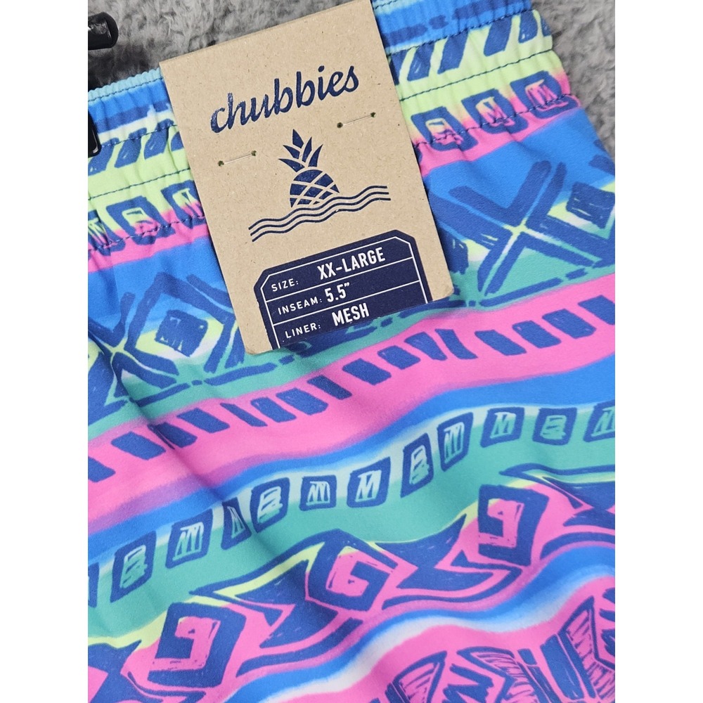 Chubbies The Retronators Swim Trunks Men's XXL 5.5" Inseam Lined NWT - Picture 6 of 8